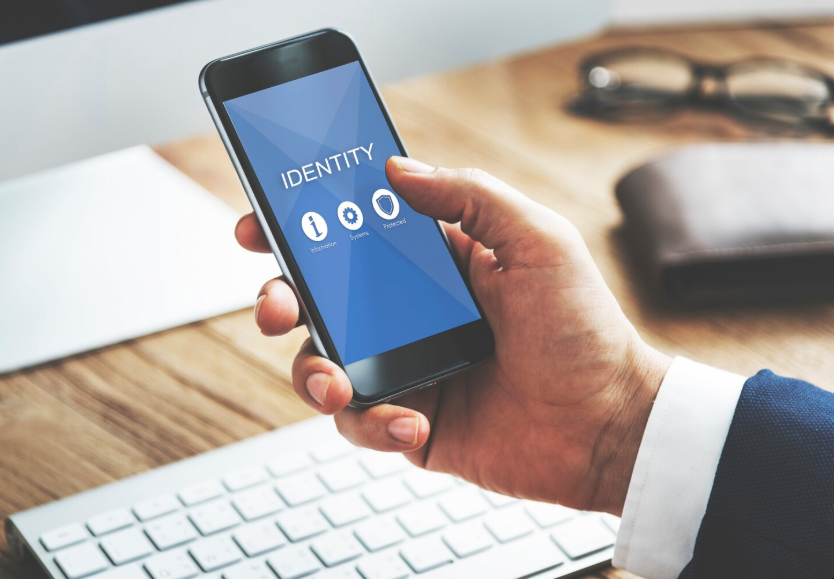 personal data and mental health concerns reflected in digital identity interface